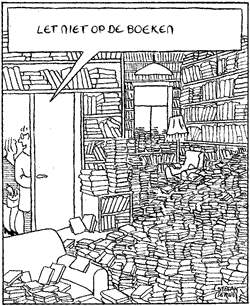 verwey, let niet op de boeken